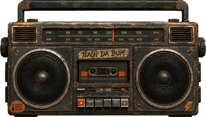 Teach's boombox
