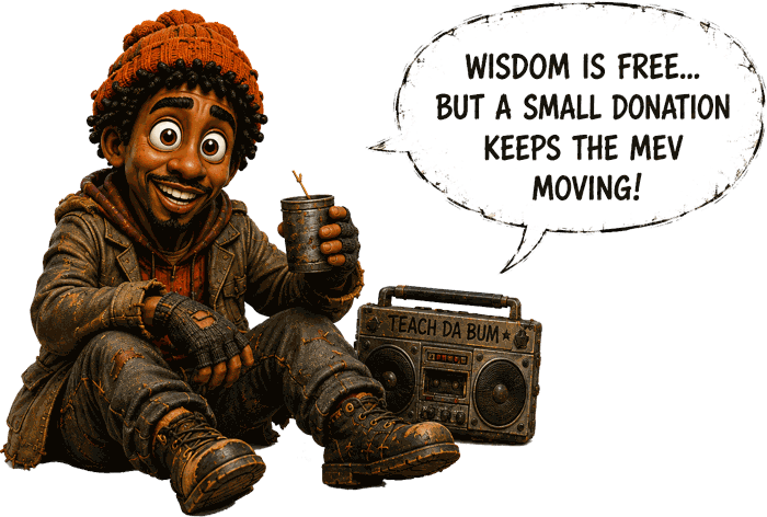 Teach sitting with his boombox